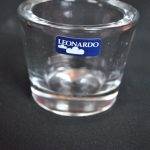 Waxinelichthouder, glas, Leonardo