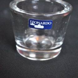Waxinelichthouder, glas, Leonardo