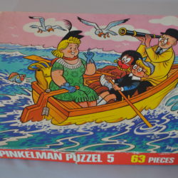 Puzzel, Pa Pinkelman, 63 stukjes, vintage