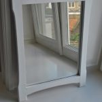 Spiegel, hout, wit