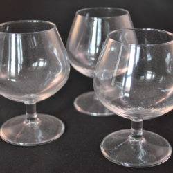 Drankglazen, 3 stuks, Cognacglazen