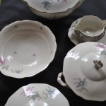 Servies, 8 delig, opdienschalen, porselein, Czechoslowakia