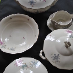 Servies, 8 delig, opdienschalen, porselein, Czechoslowakia