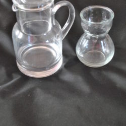 Schenkglazen van glas voor water of andere drank, 2 stuks