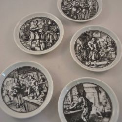 Onderzetters, 5 stuks, Mosa