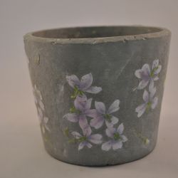 Bloempot, aardewerk, beton look
