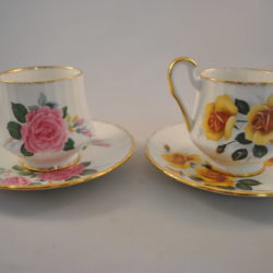 Kop en schotel, 2 stuks, Melrosa Fine English bone china