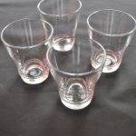 4 drinkglazen, Vitrosax Italy