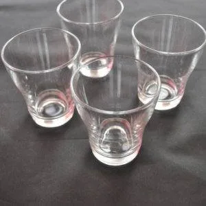4 drinkglazen, Vitrosax Italy