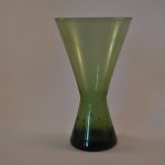 Vaas, bloemenvaas, glas, groen