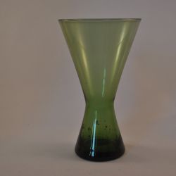 Vaas, bloemenvaas, glas, groen