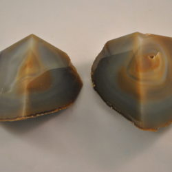 Natuursteen, (ged.) gepolijst, 2 stukken