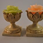 2 kaars/waxinelichthouders