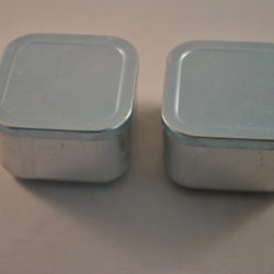 2 bewaardoosje, alluminium, Ritter