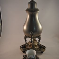 Tinnen kraantjespot (met lekbakje)