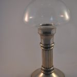 Kaarsenstander (metaal en glas)