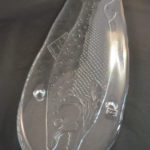 glazen serveer-/presenteerschaal (vis), Euroglas Design Handmade
