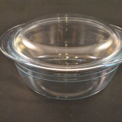 Schaal met deksel, glas, arcuisine