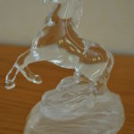 Paard, helder glas