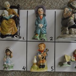 Verzameling miniatuur beeldjes (C 1 t/m 6)