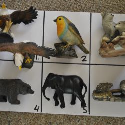 Verzameling miniatuur dierenfiguurtje (H 1 t/m 6)