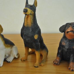 3 Hondenbeeldjes