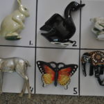 Verzameling miniatuur dierenfiguren (I 1 t/m 6)