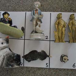 Verzameling miniatuur dierenfiguren (J 1 t/m 6)