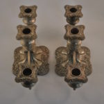 Kaarsenstanders, 3 armig, silverplated (2  stuks)