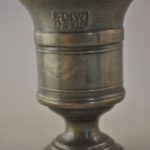 Bakje op voet, tin