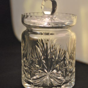 Jamglas met deksel