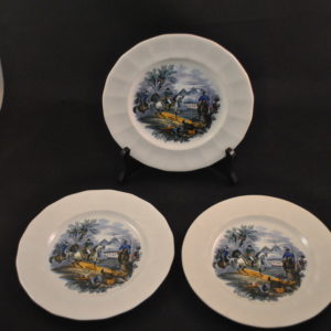3 bordjes (afbeelding: Napoleon in Egypte)