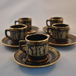Mocca kop en schotel (5 stuks)
