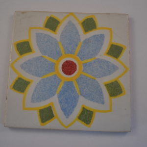 1 tegel, fantasie-bloem