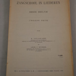 Zangschool in liederen, deel III