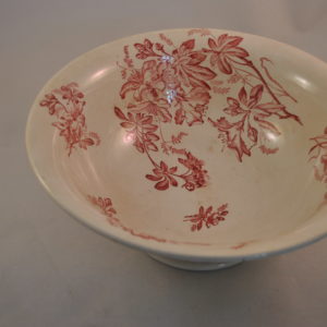 Kom met azalea motief (faïence)