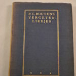 P.C. Boutens: Vergeten liedjes