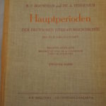 Bouwman/Verdenius: Hauptperioden der Deutschen literaturgeschichte