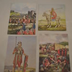 4 Kaarten "Romeinen in Engeland"
