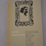 Annie Salomons: Herinneringen aan schrijvers....