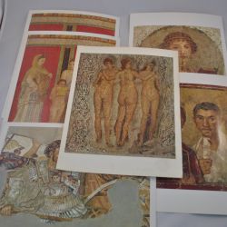 6 afbeeldingen muurschilderingen uit Pompeï