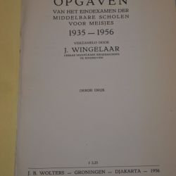Schriftelijke opgaven eindexamen MSM 1935-1956