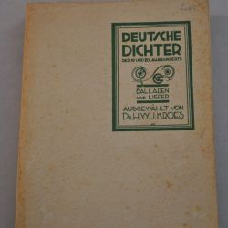 Dr. H.W.J.Kroes: Deutsche Dichter des 19. und 20. Jahrhunderts