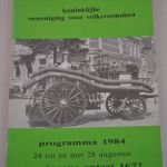 Kon. Ver.v. Volksvermaken: Programma 1984 Gronings Ontzet