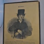 Prent van Honoré Daumier: Monomanes (Le malade imaginaire)
