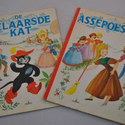 Dolly Rudeman: 2 sprookjesboeken (Assepoester/De gelaarsde kat)