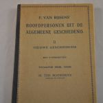 F. van Rijsen: Hoofdpersonen uit de algemene geschiedenis II