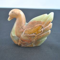 eend (veelkleurig marmer/albast)