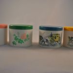 4 voorraadbusjes (vintage)