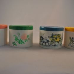 4 voorraadbusjes (vintage)